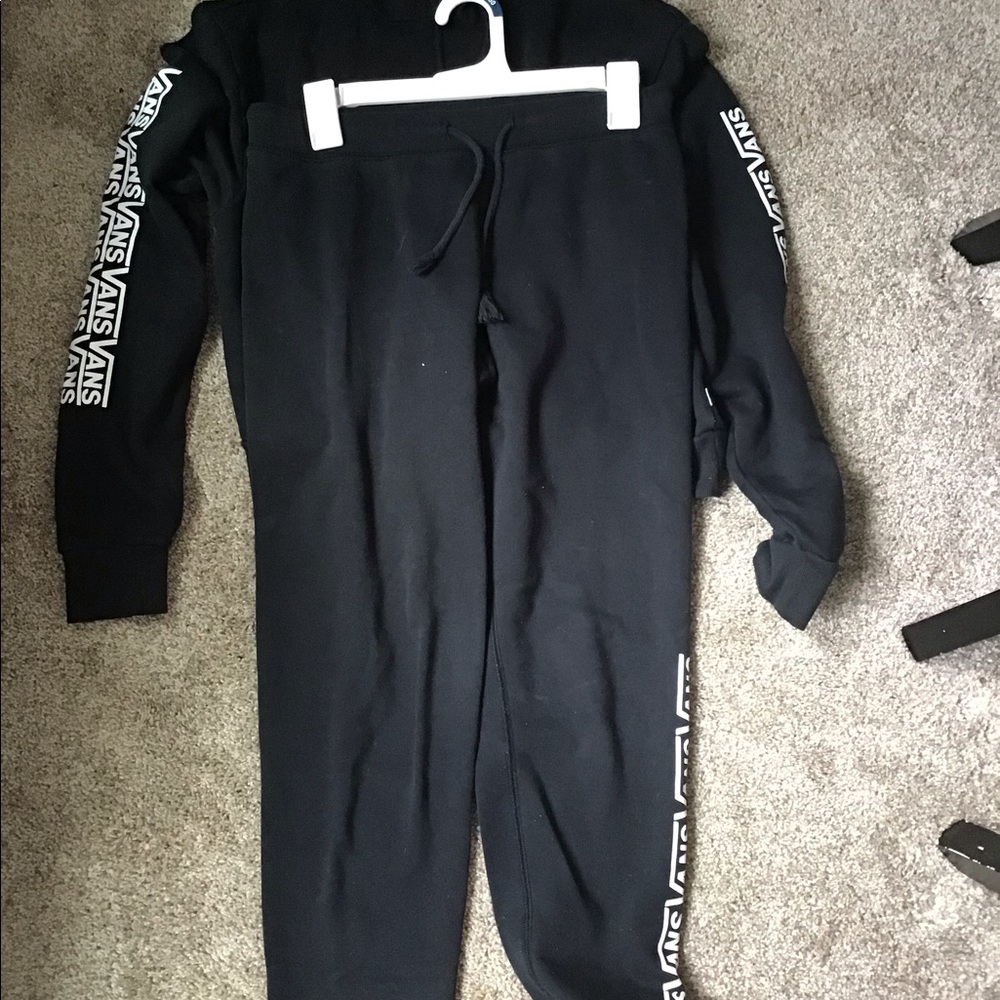 Girls 2 piece Vans track suit. Fits girls 11-13